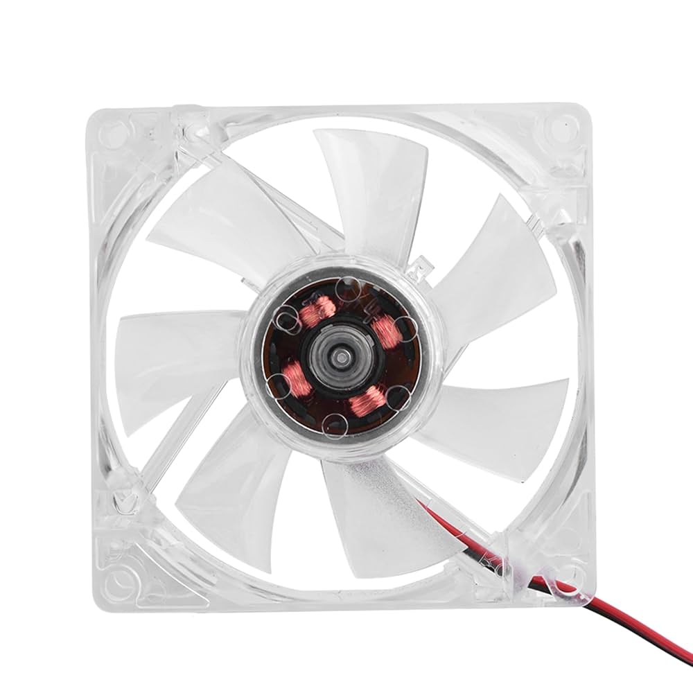 Amazon.co.jp: ケースファン 80mm LED冷却ファン 12V 4ピン 静音